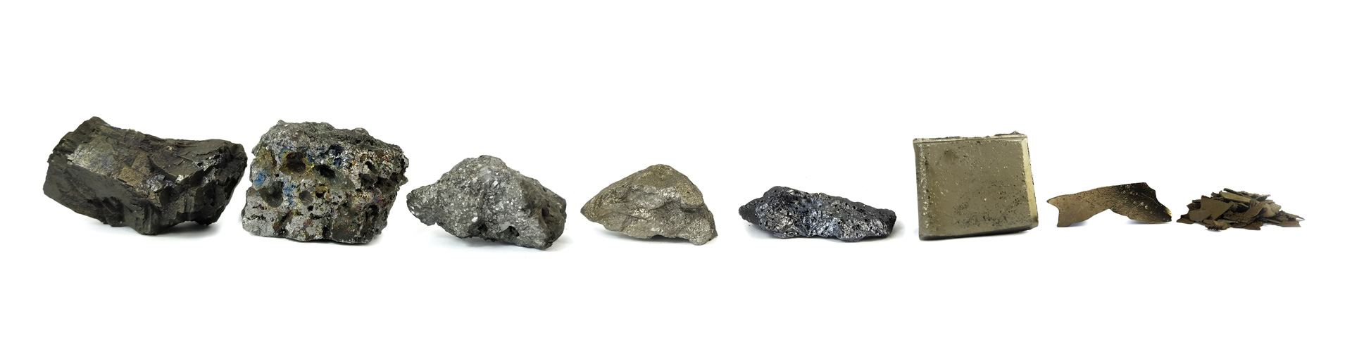 Aços Carbono, Aços Baixa Liga, Aços Resistentes à Abrasão, Aços para Alta Temperatura, Aços Ferramenta, Aços Inoxidáveis, Ligas de Níquel, Ligas de Cobalto, entre outros.